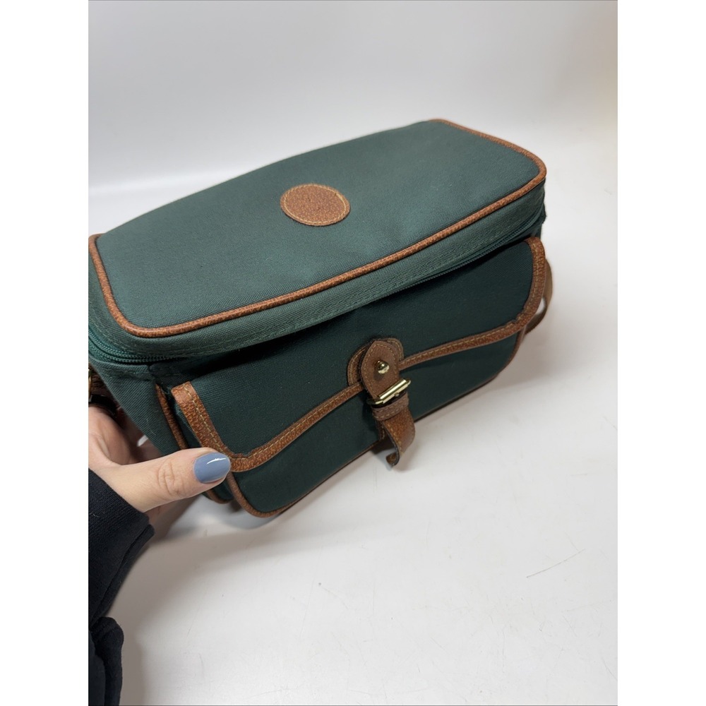 RALPH LAUREN POLO  GREEN CANVAS ZIPPER COOLER BAG W/ADJUSTABLE SHOULDER STRAP